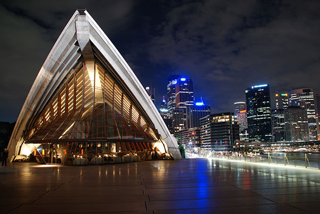 Sydney Opera House And Backpackers