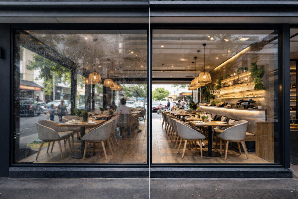 Dark vs Light. Clean Windows vs Dirty